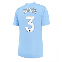 Maglie da calcio Manchester City Ruben Dias #3 Prima Maglia Femminile 2023-24 Manica Corta